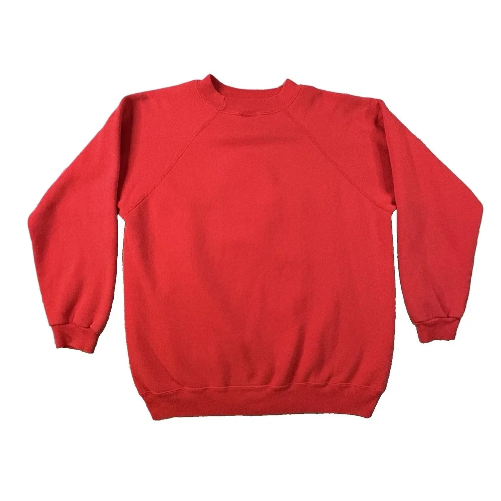 VTG Hanes Her Way Women's XL Red 1990 Christmas Penguin Sweatshirt Made in USA